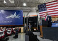 President Donald J. Trump visited Derco, which maintains one of the largest and most diversified aircraft spares inventories of over 75,000 unique parts, ensuring customers have the parts available to keep their aircraft flying. Photo by: Todd McQueen, Lockheed Martin