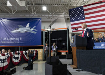President Donald J. Trump visited Derco, which maintains one of the largest and most diversified aircraft spares inventories of over 75,000 unique parts, ensuring customers have the parts available to keep their aircraft flying. Photo by: Todd McQueen, Lockheed Martin