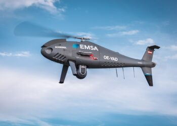 Kaynak: Wikipedia/ Camcopter S-100 in operation for European Maritime Safety Agency, 2021
